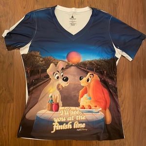 Run Disney Lady and the Tramp “I’ll See You at the Finish Line” Athletic T-Shirt
